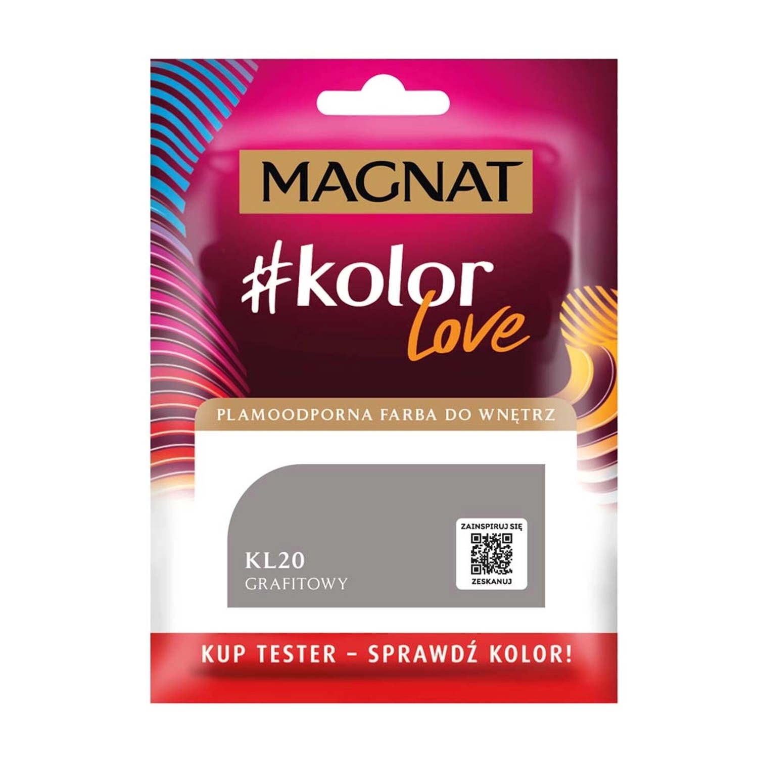 Tester farby Magnat KolorLove grafitowy - 25 ml