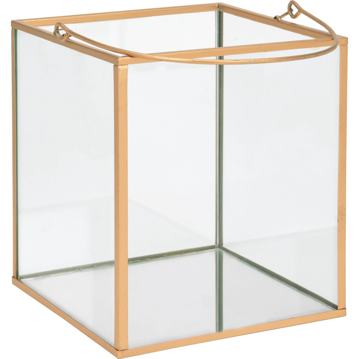 Lampion szklany Square 13 x 13 X 35 cm