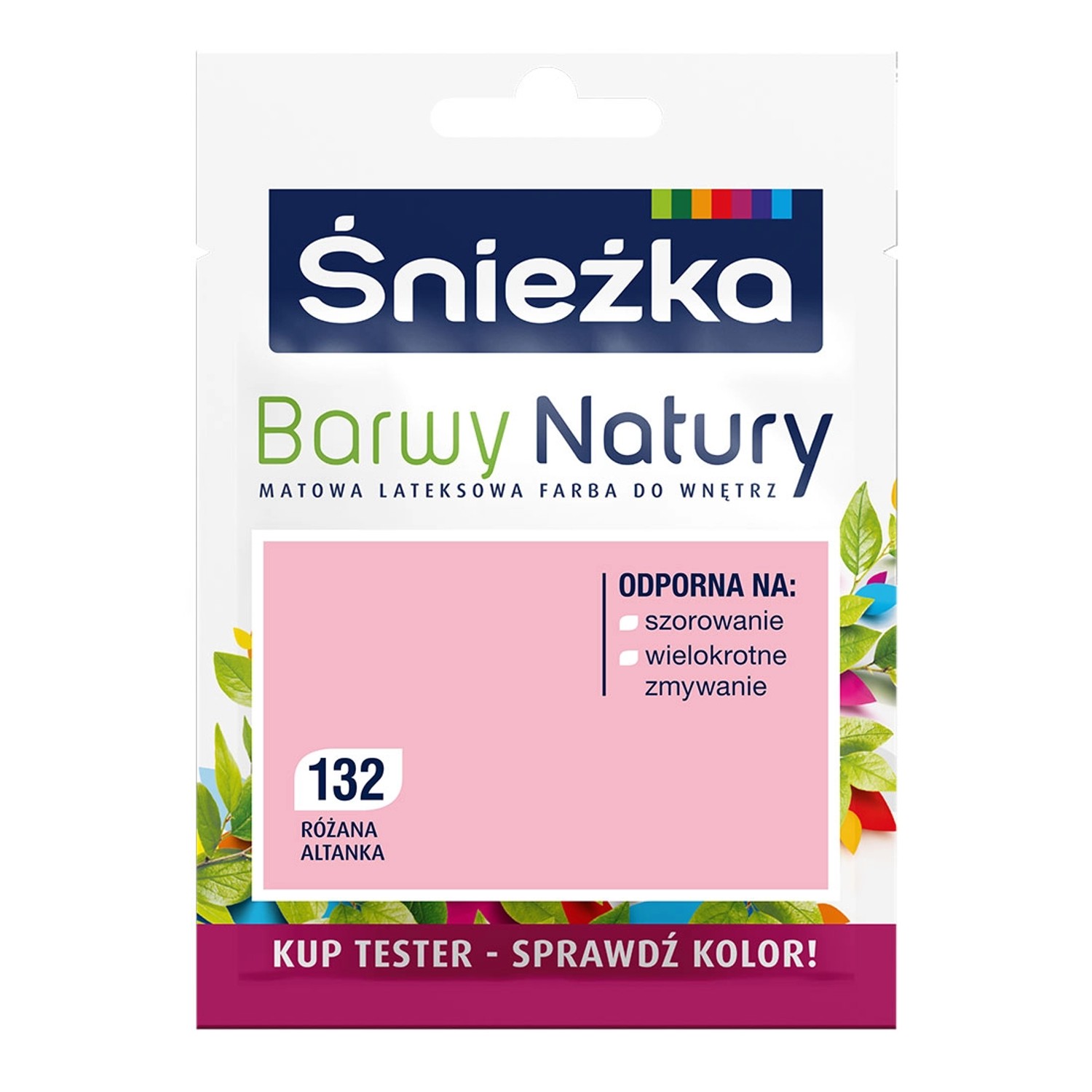 Tester farby Śnieżka Barwy Natury różana altanka 25 ml