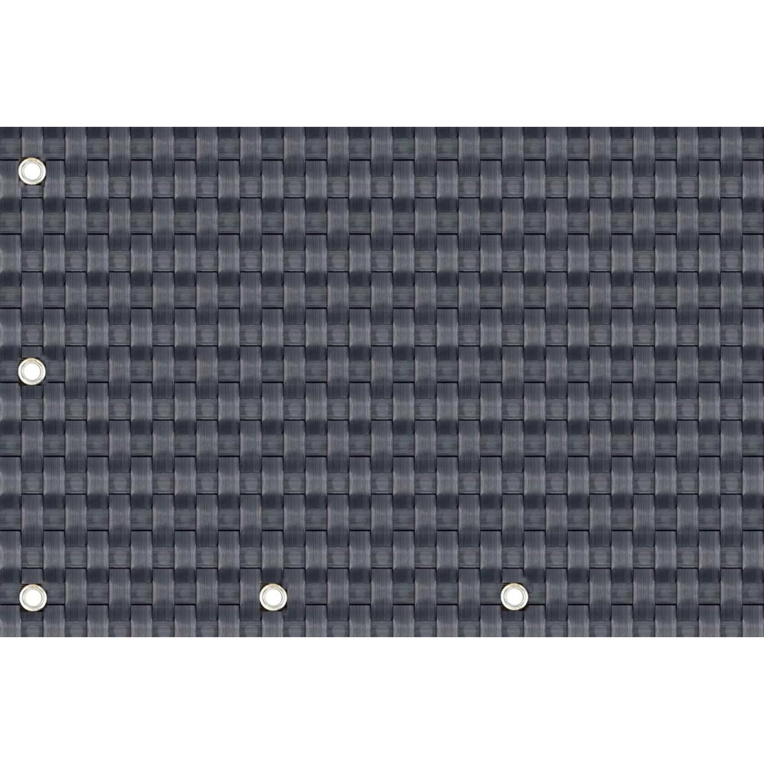 Mata rattanowa na wymiar grafitowa - 10 x 90 cm