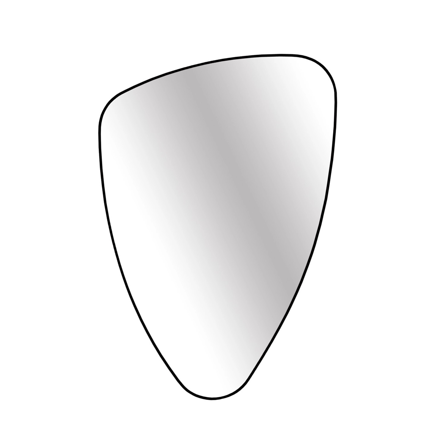 Lustro bez LED Organic Line czarna rama 90x60