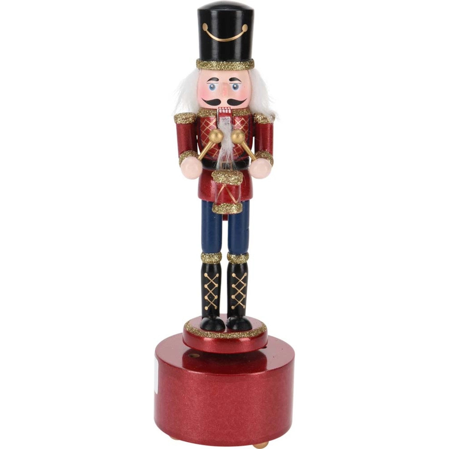 Pozytywka DZIADEK DO ORZECHÓW grająca - 8 x 8 x 22,5 cm