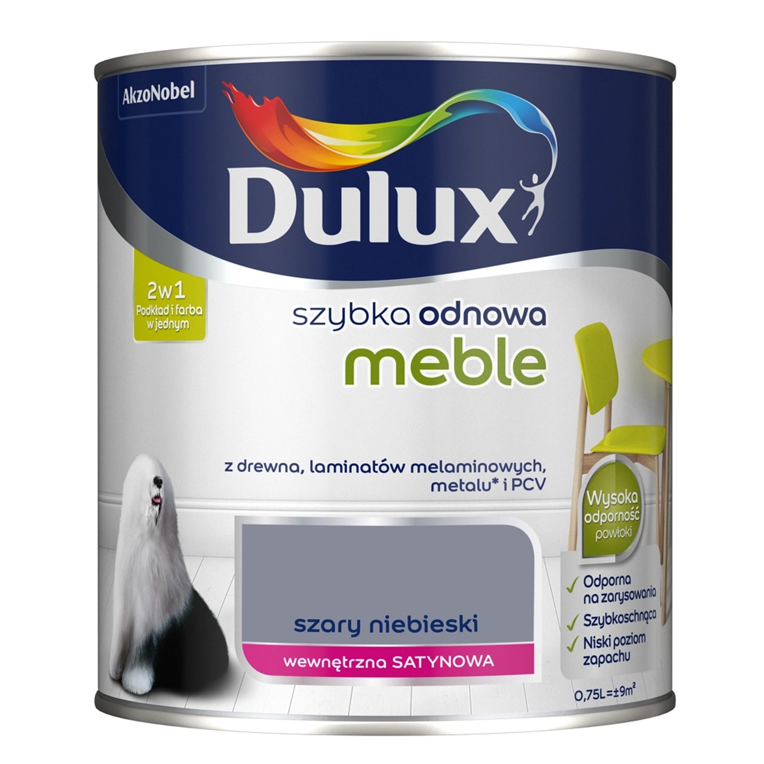 Dulux Szybka Odnowa Meble szary niebieski 750 ml