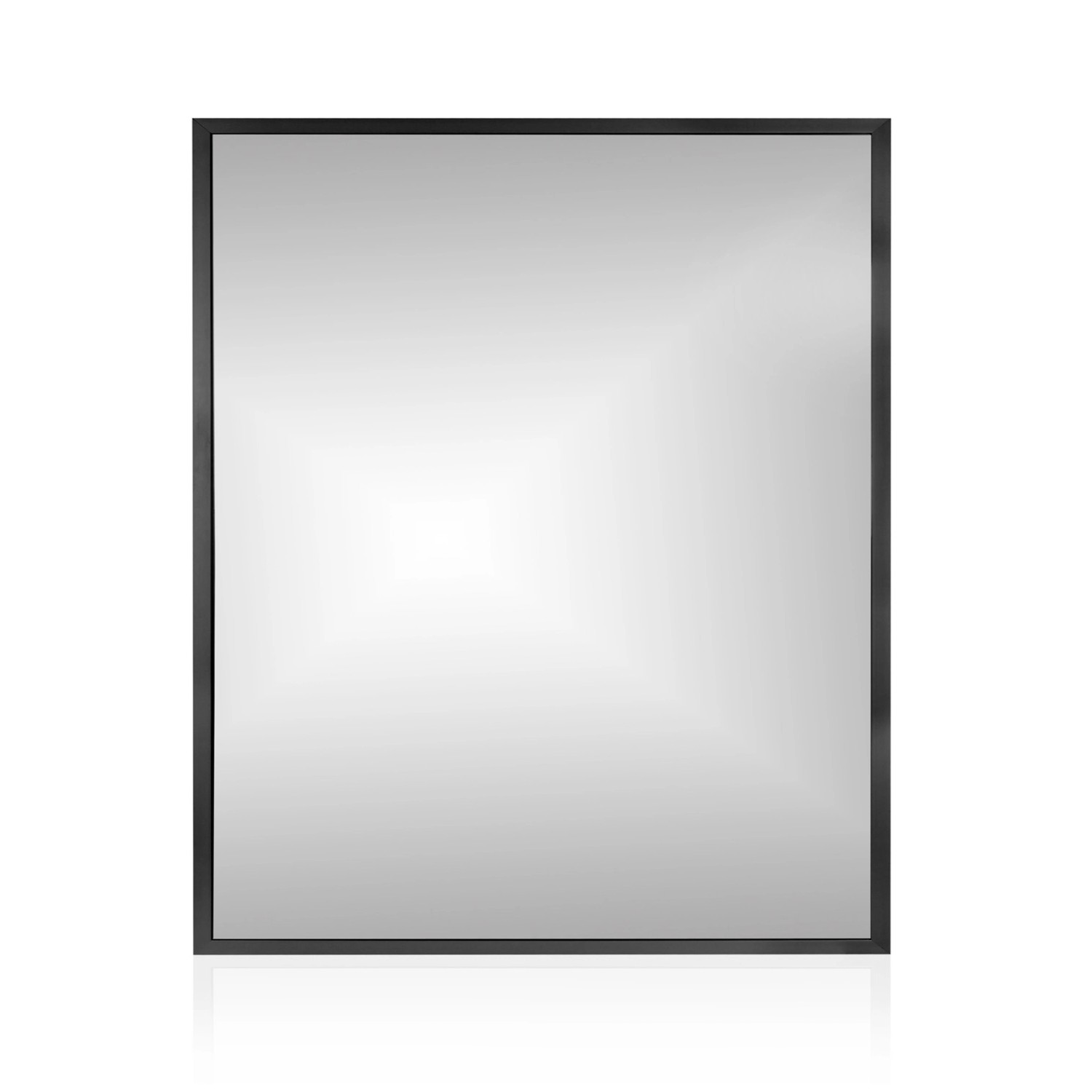 Lustro bez LED BRW Line czarna rama 65x80