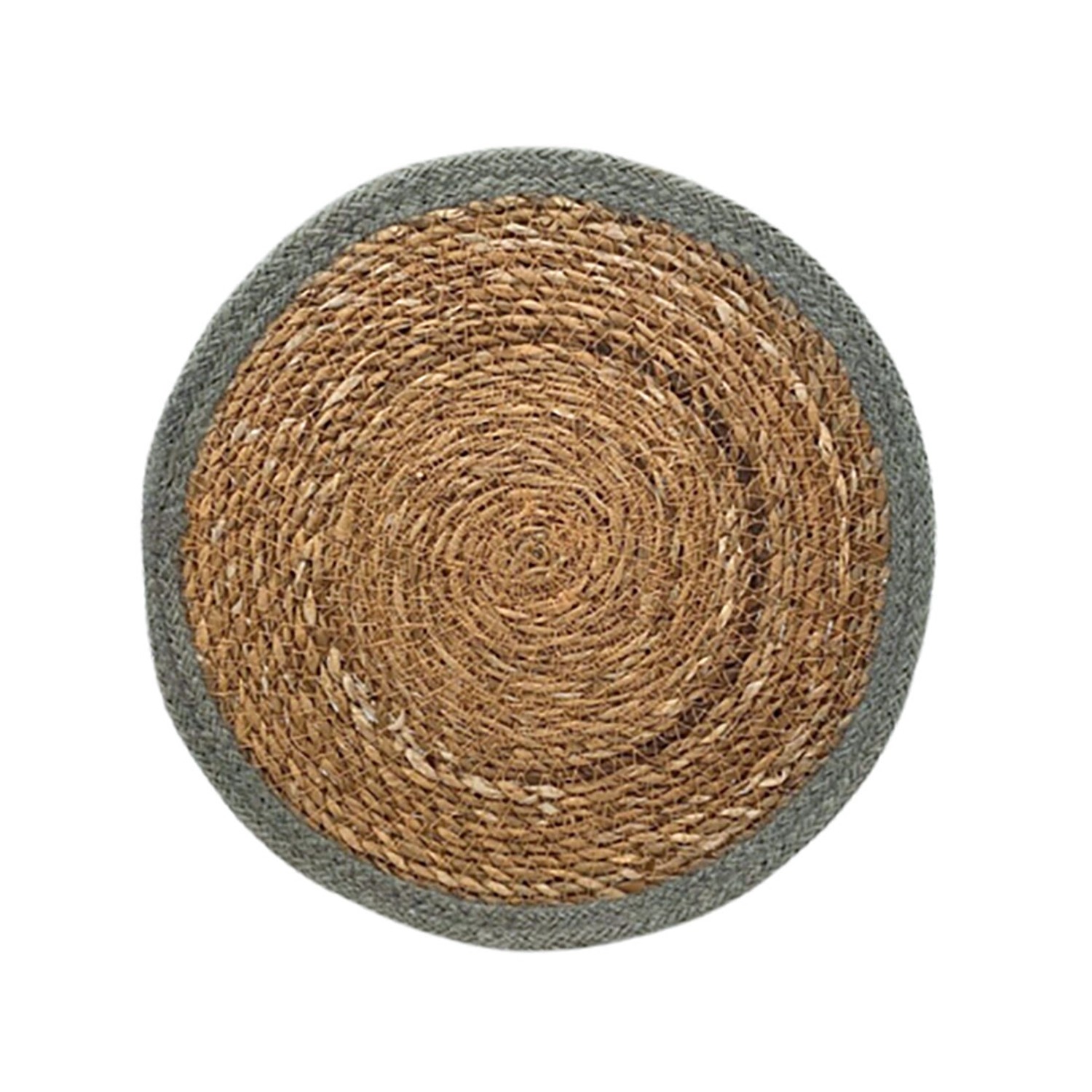 Podkładka na stół WICKER trawa morska śr. 30 cm szara