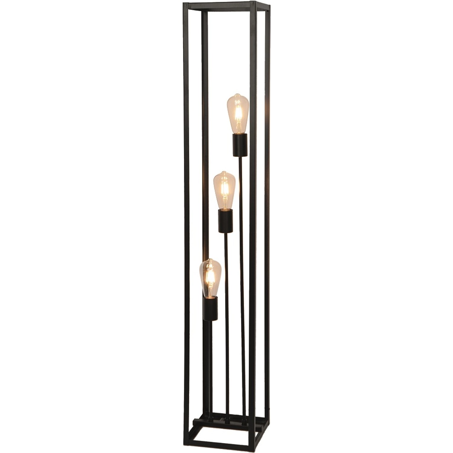 Lampa podłogowa CUBIC 3xE27 40W 120 cm czarna