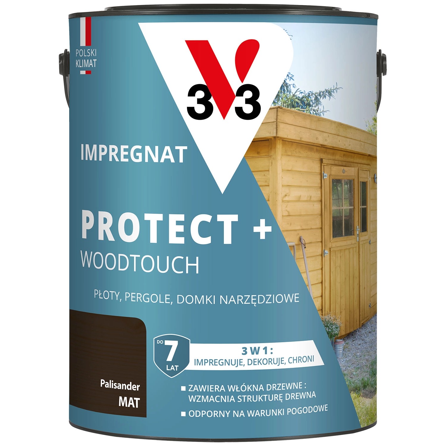 V33 Impregnat Protect+ palisander 4,5L