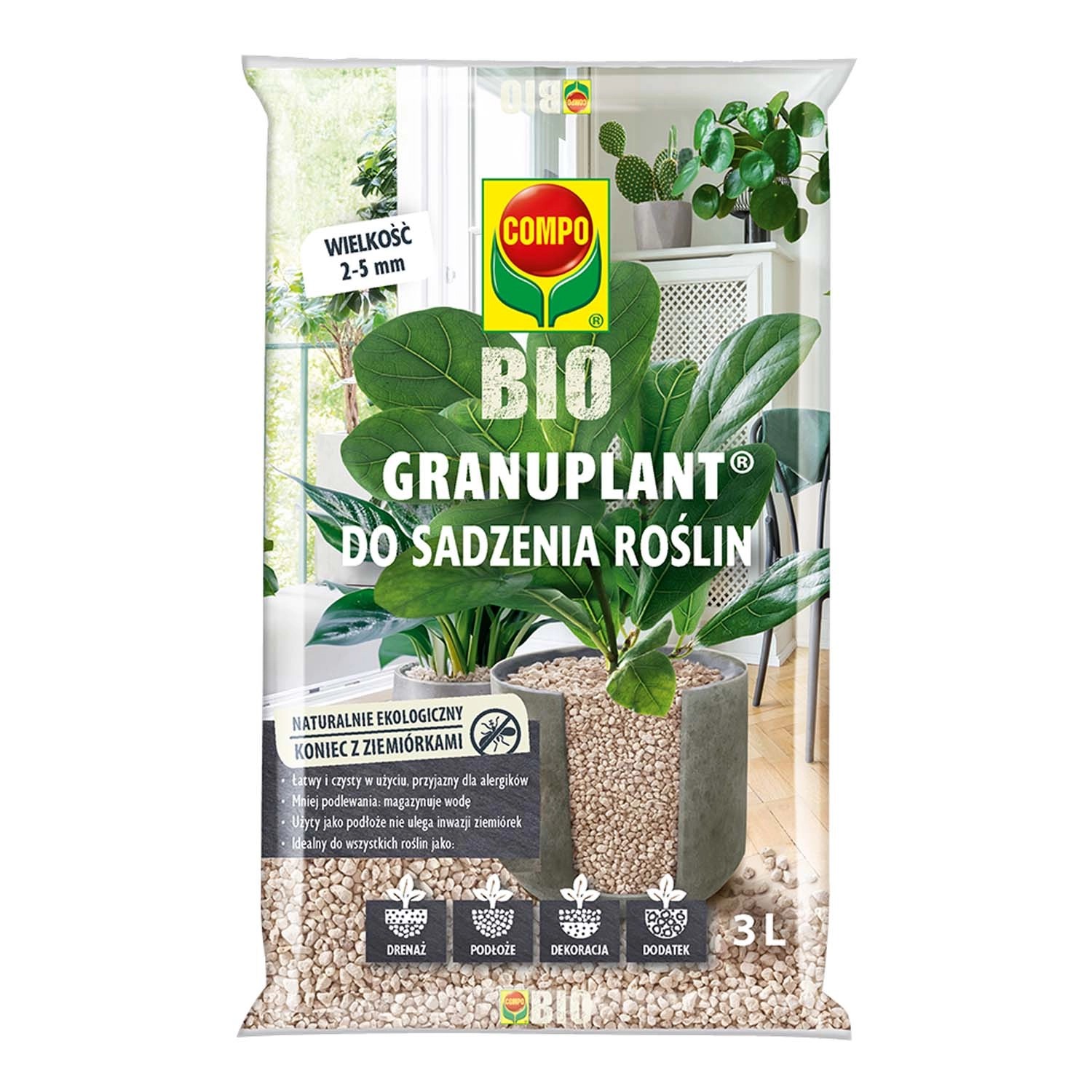 Compo Granulat BIO Granuplant 2-5 mm - 3 l
