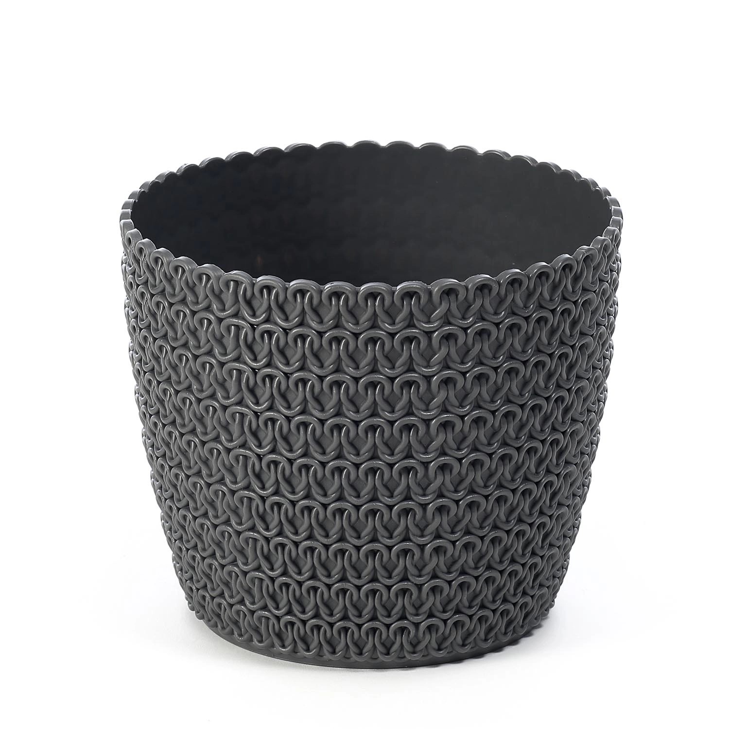 Osłonka Magnolia Jersey antracyt - 19 cm