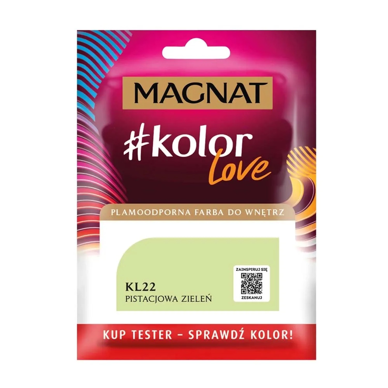 Tester farby Magnat KolorLove pistacjowa zieleń - 25 ml