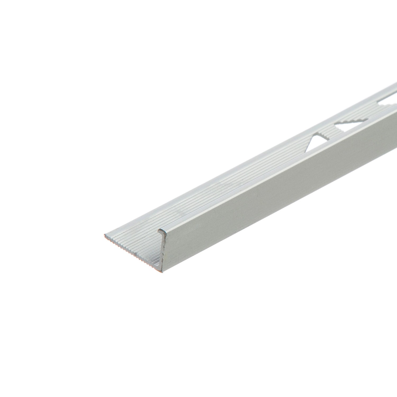 Cezar Profil aluminiowy do glazury narożny srebrny mat 10x1x3000 mm