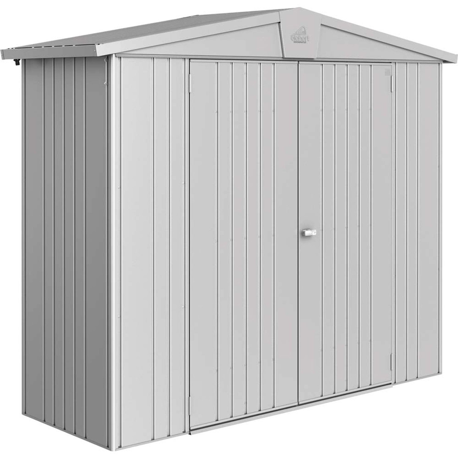 Biohort Domek ogrodowy srebrny drzwi podwójne - 244 x 84 cm