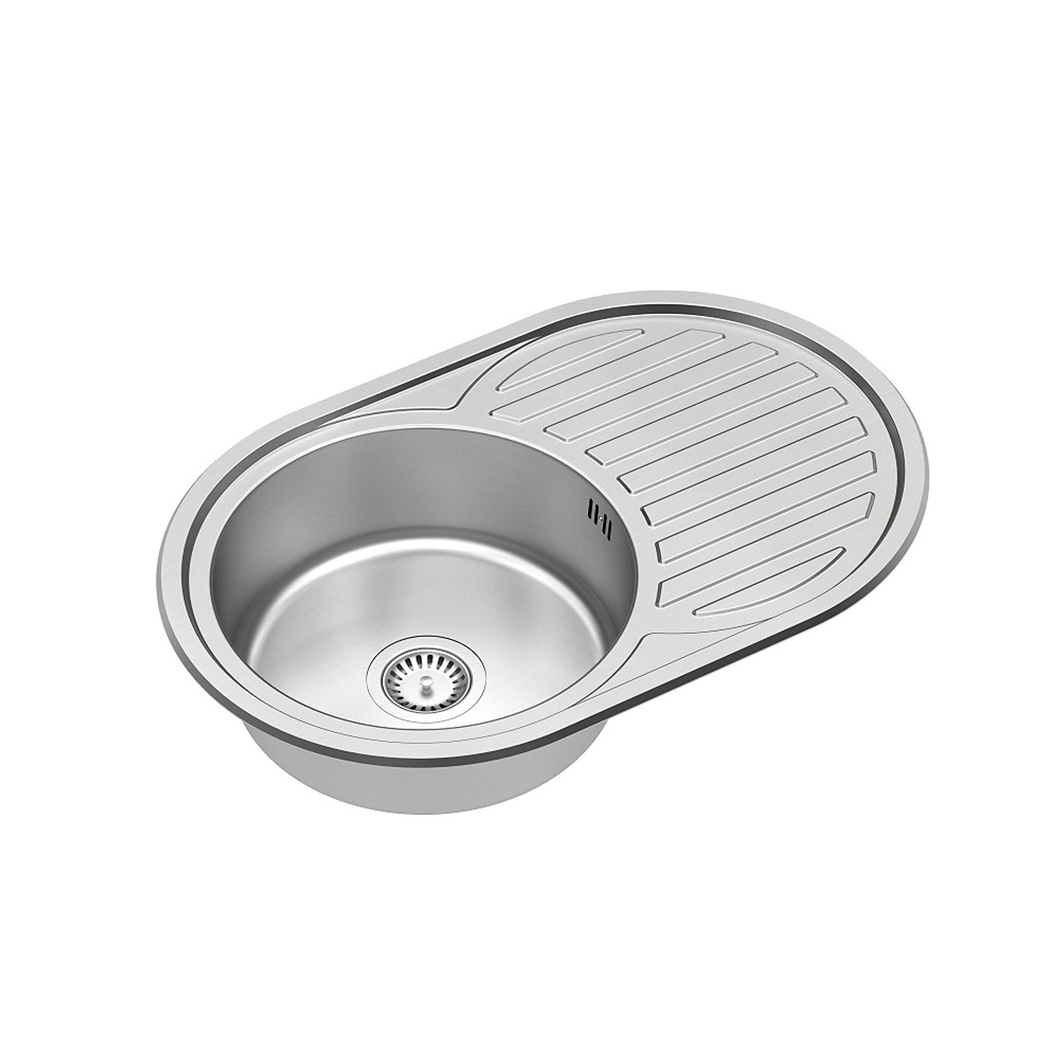 Zlewozmywak First 211 1-kom. z ociekaczem 77x50 cm