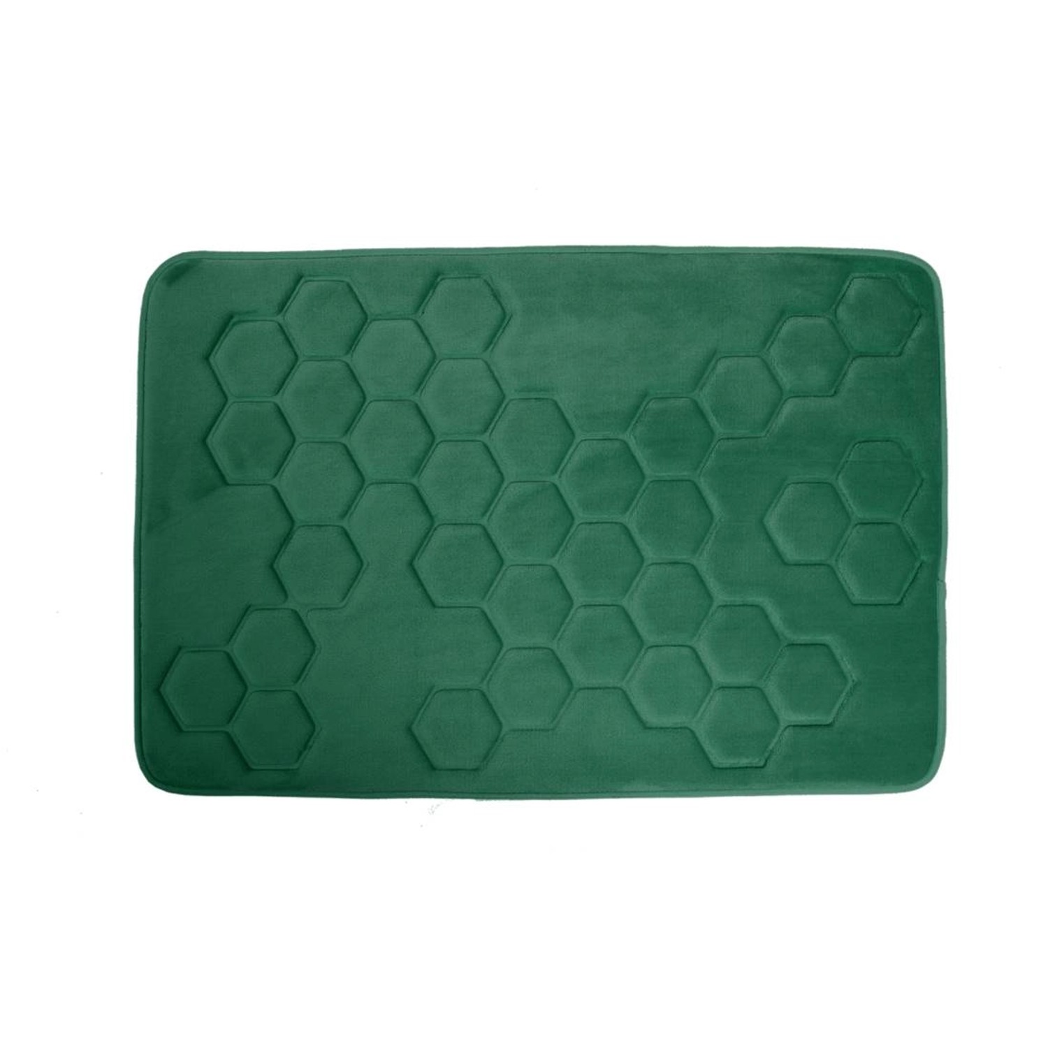 Hyggli Dywanik łazienkowy 90x60 cm ciemnozielony