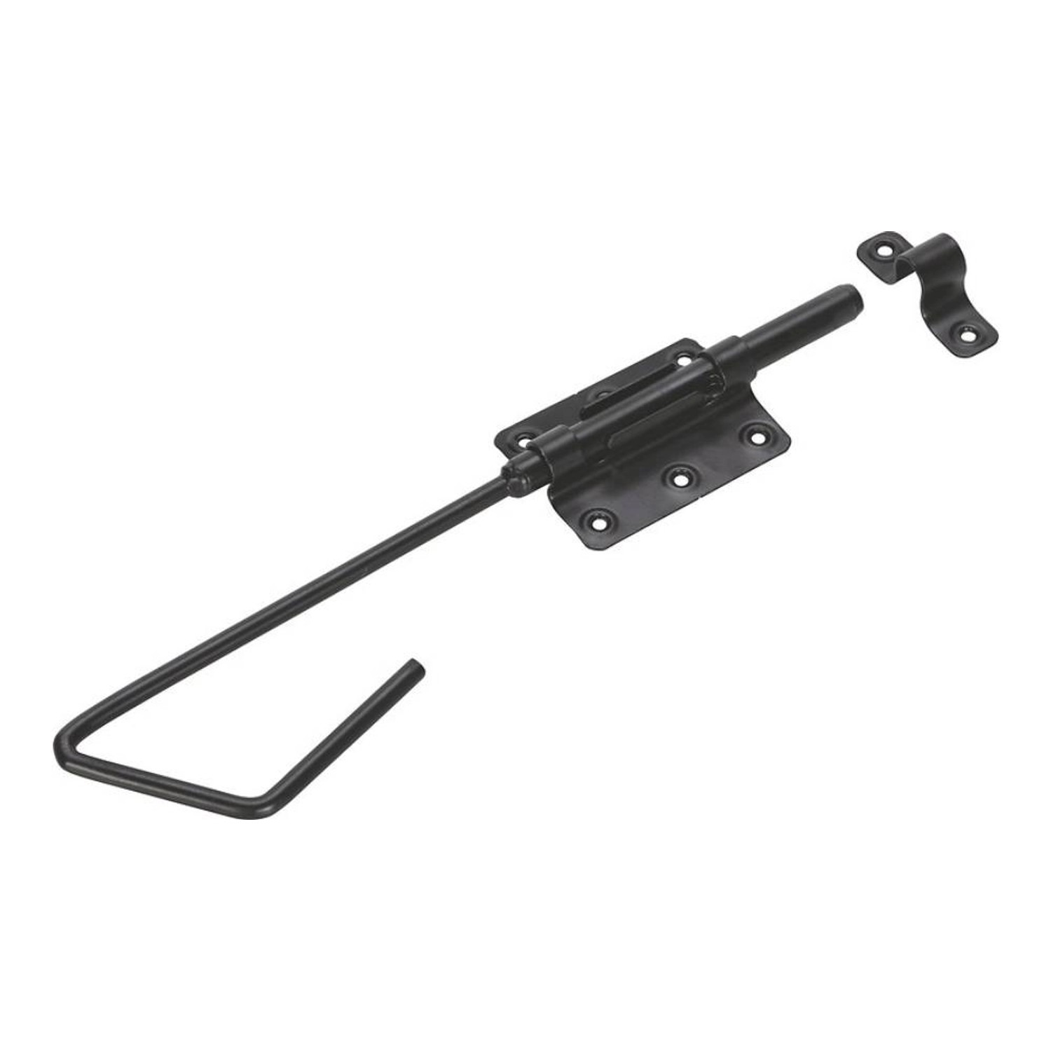 Zasuwka bolcowa 218x80x58 mm z długim prętem czarna