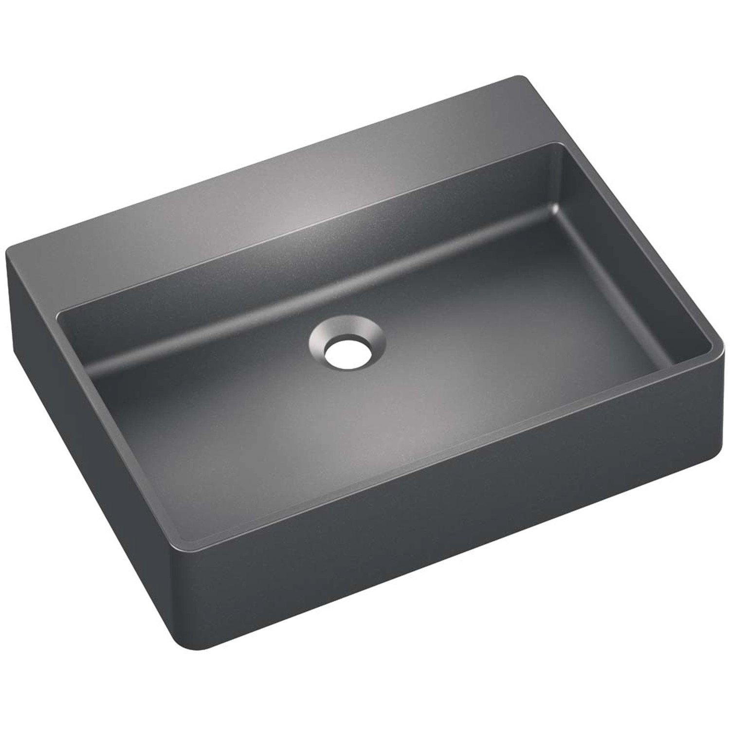 Axis Umywalka SILBA 55 nablatowa granitowa grafitowy