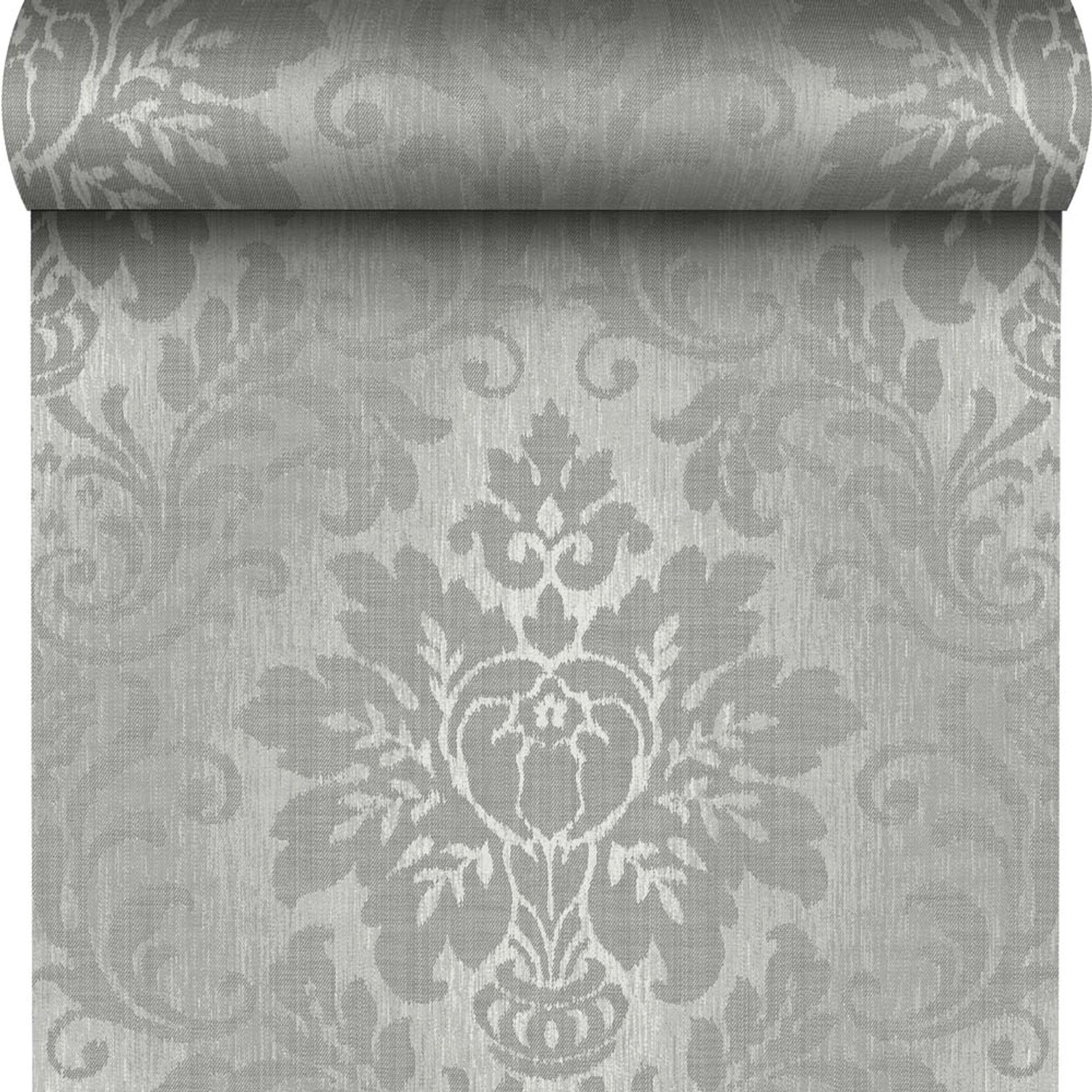 Tapeta winylowa na papierze FABRIC szara