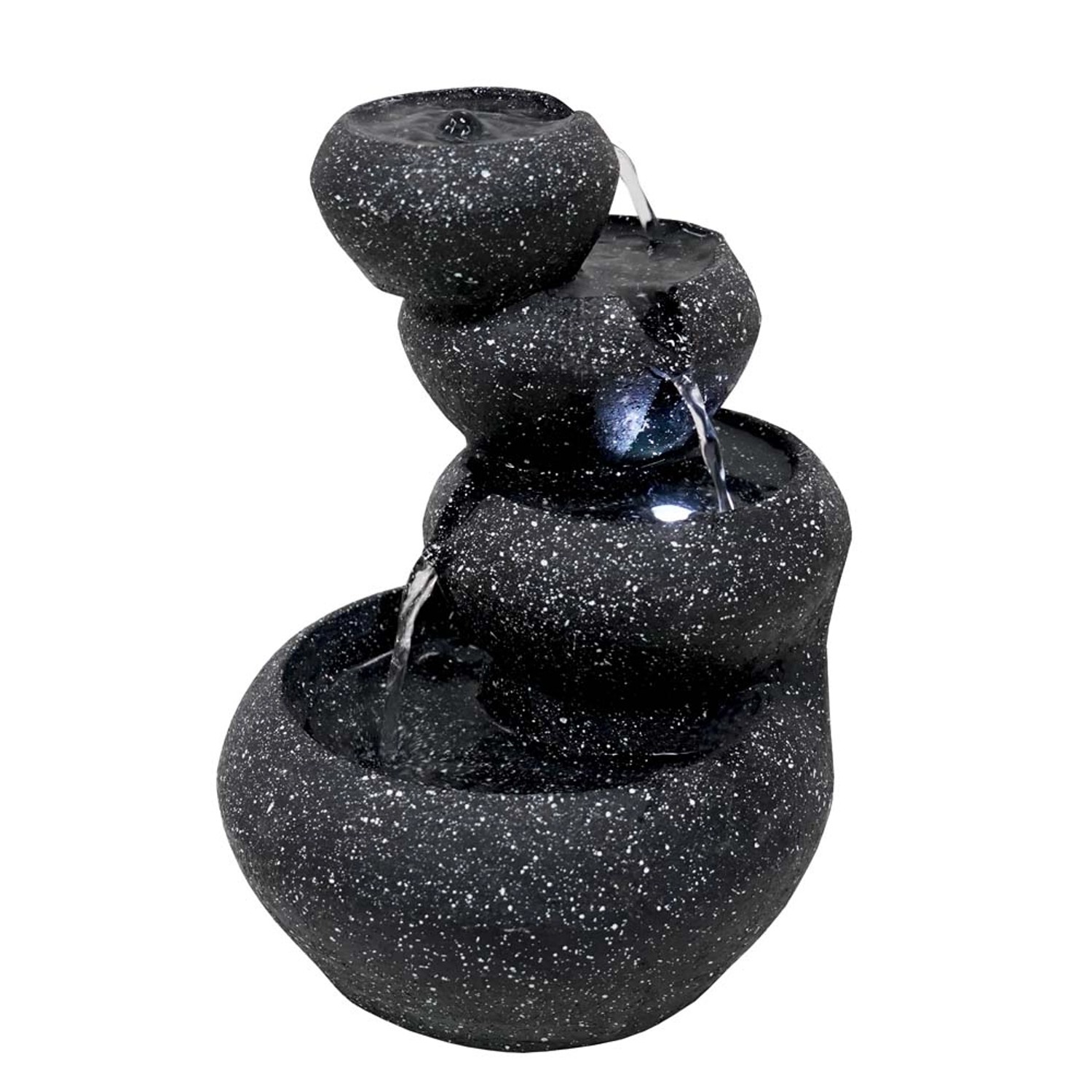 Fontanna kompozytowa "Misy" grafit - 19 x 18 x 25 cm