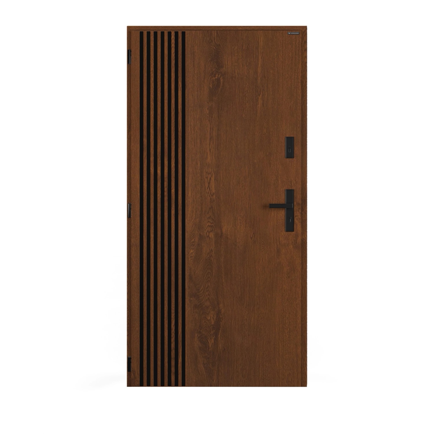 Drzwi zewnętrzne TARGO PEŁNE Orzech 90L