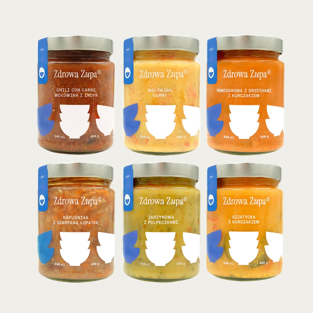 6 zup KETO MIX (bez glutenu, bez laktozy, czysty skład 6 x 540 ml, do lodówki)