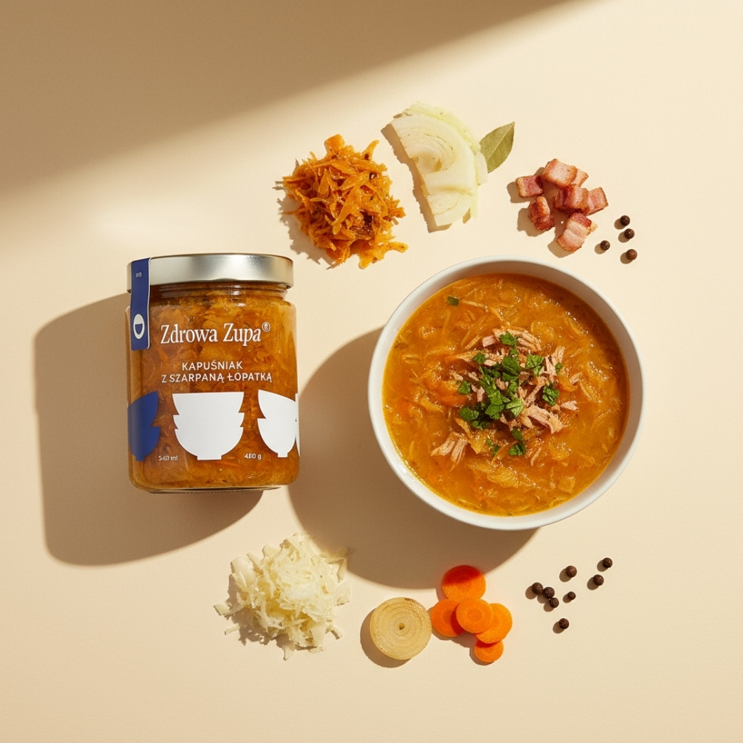 KETO kapuśniak z szarpaną łopatką (bez glutenu, bez laktozy, czysty skład 540 ml, do lodówki)