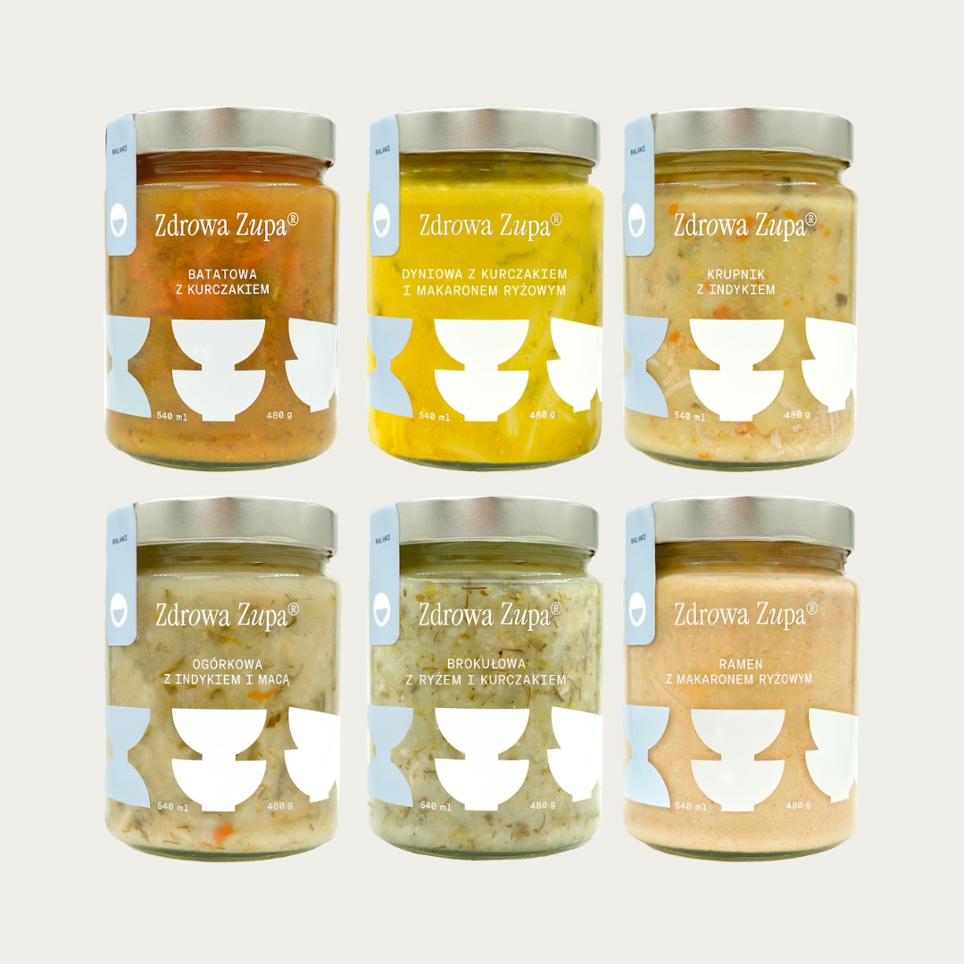 6 zup Balance MIX (bez glutenu, bez laktozy, czysty skład 6 x 540 ml, do lodówki)