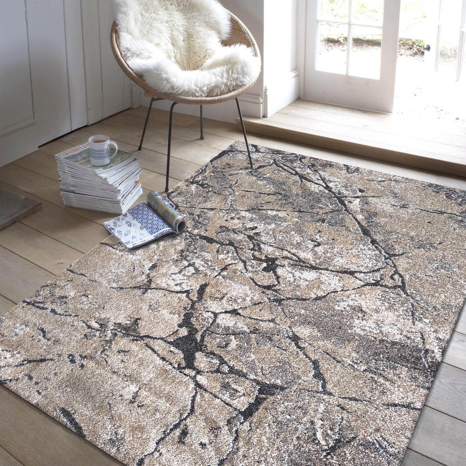 Dywan nowoczesny Pula 25 - brązowy