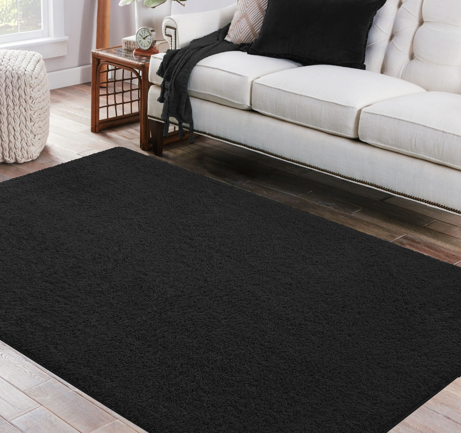 Dywan Kayoom - typu Shaggy nowoczesny, mięciutki - czarny