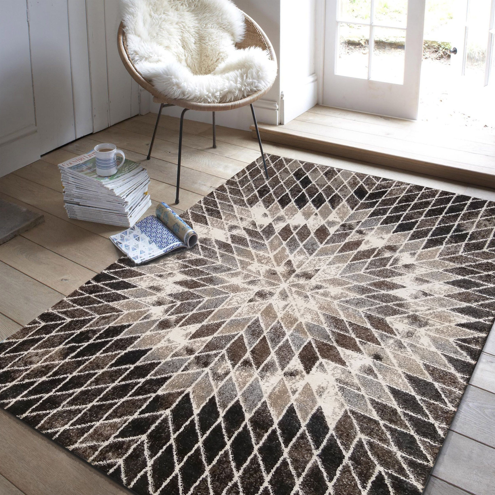 Dywan nowoczesny Pula 10 brązowy