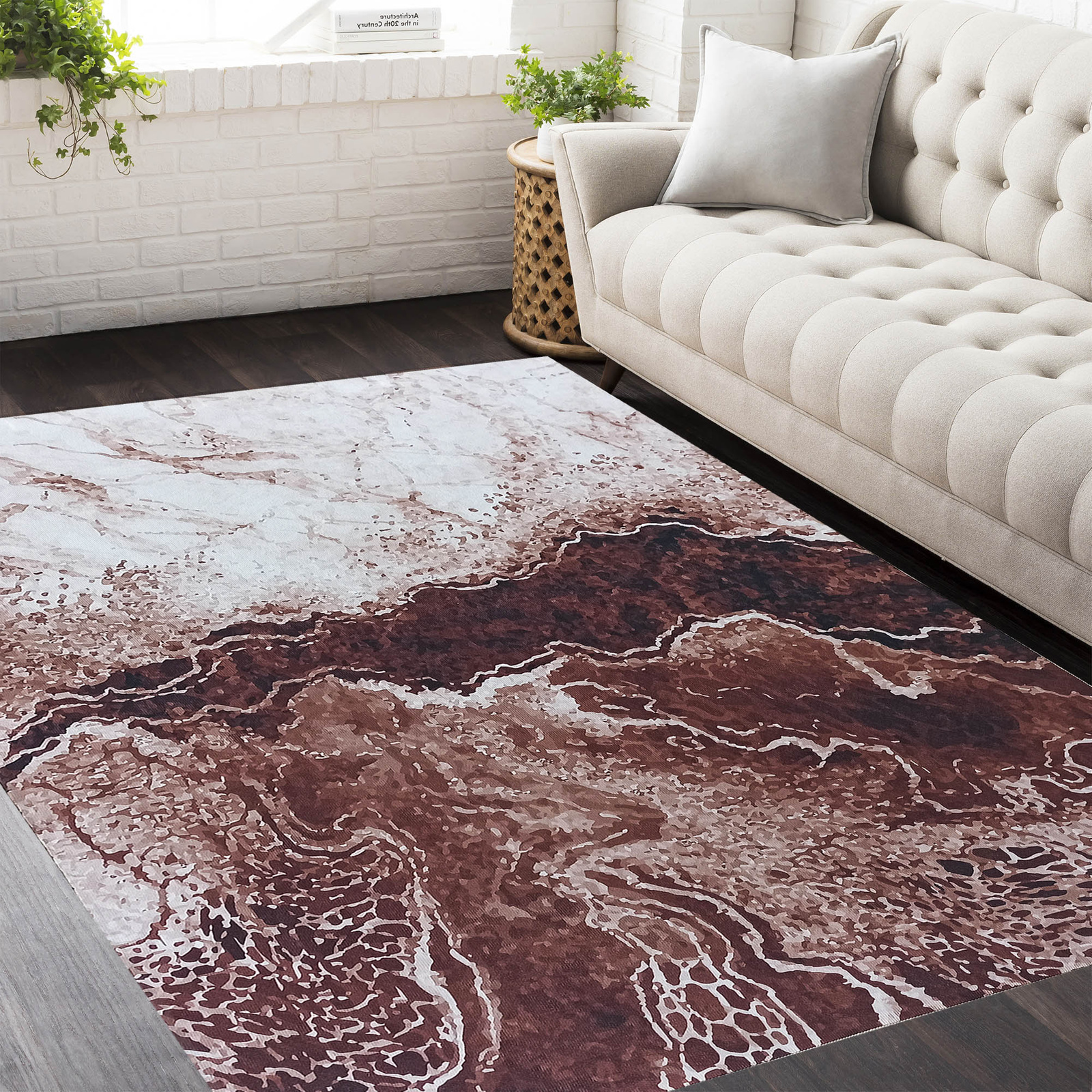 Dywan antypoślizgowy Heos New 111 - brązowy