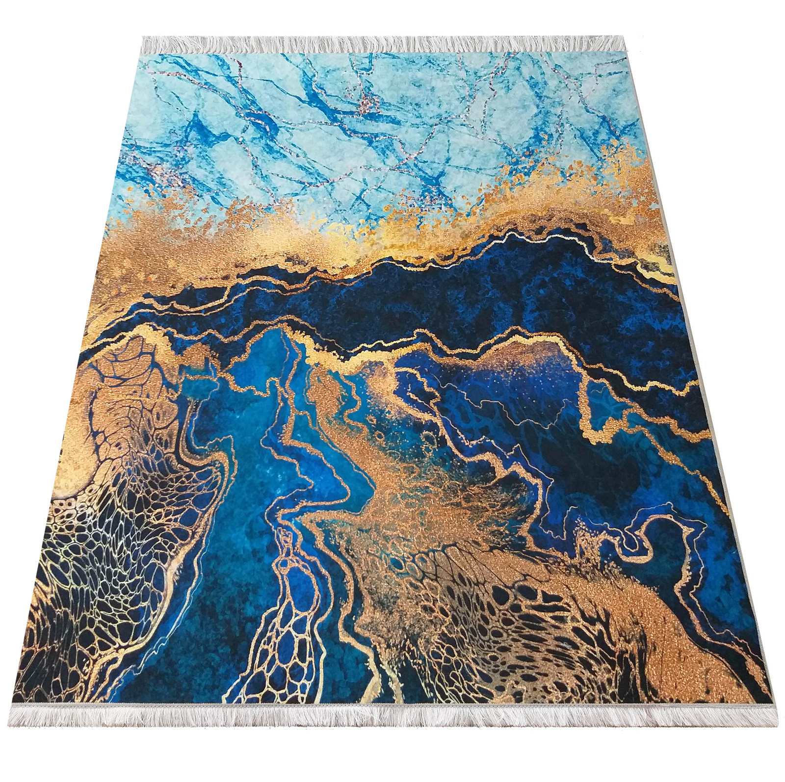 Dywan antypoślizgowy Heos New 111 - niebieski