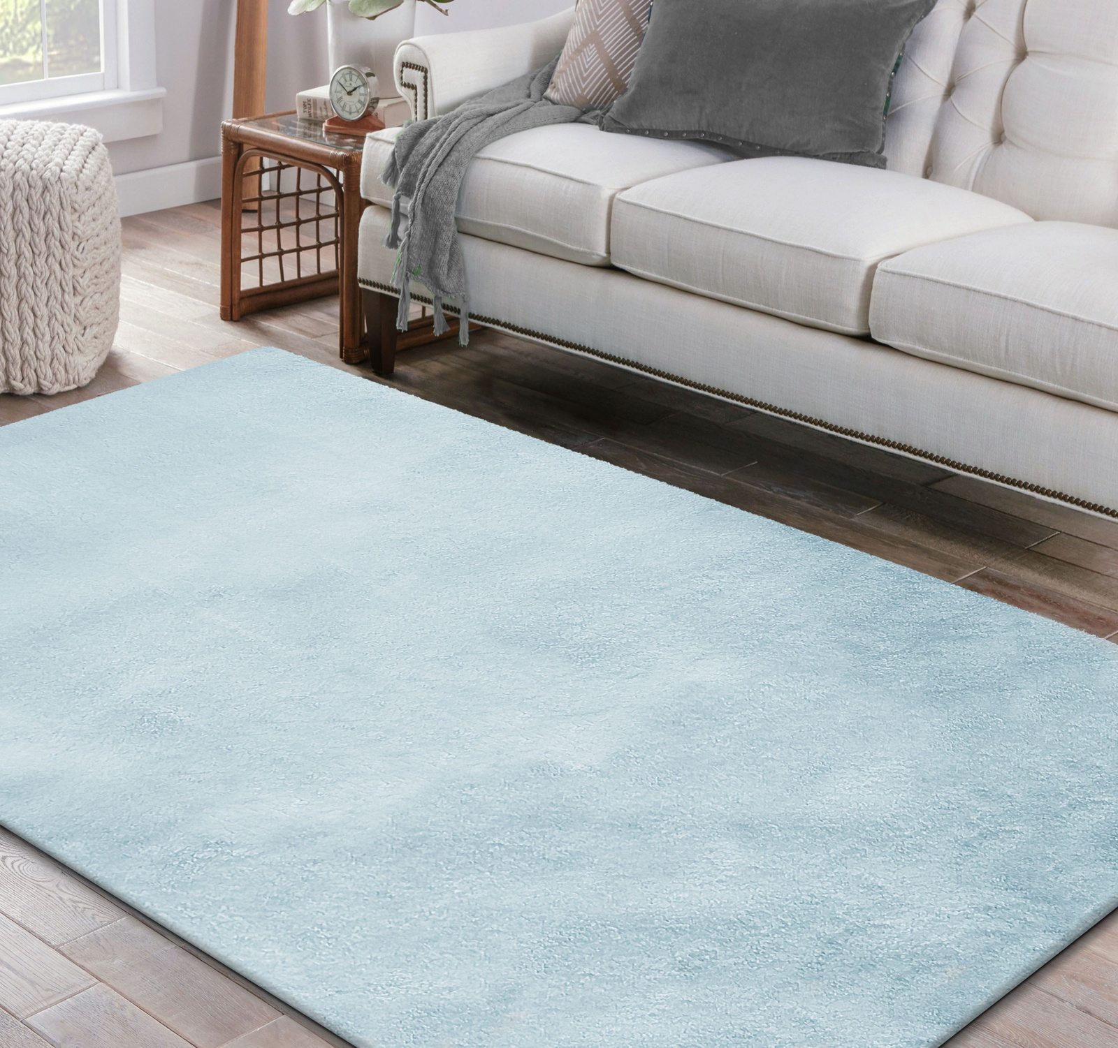 Dywan nowoczesny mięciutki Sacramento - miętowy