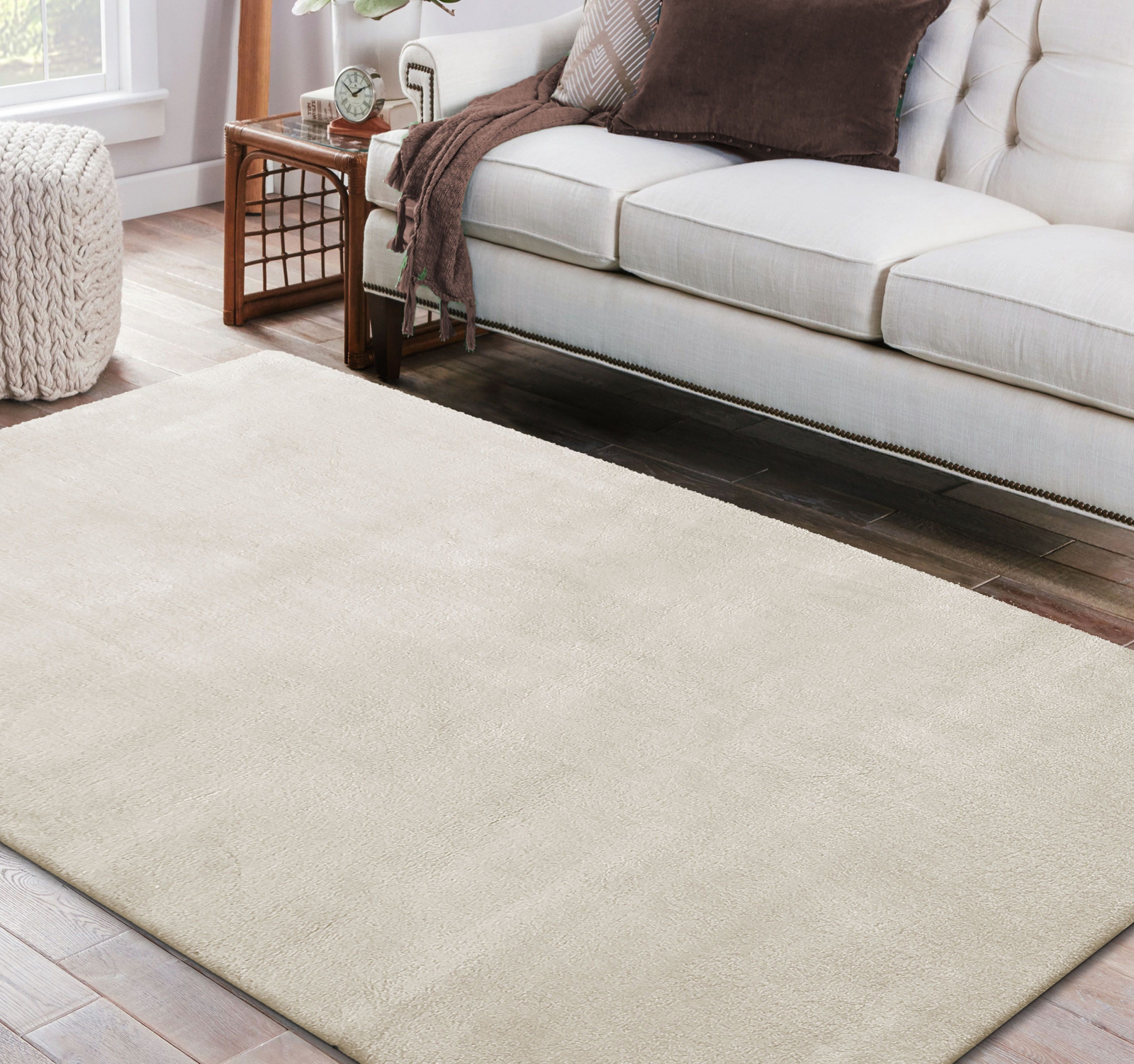 Dywan nowoczesny mięciutki Sacramento - beżowy