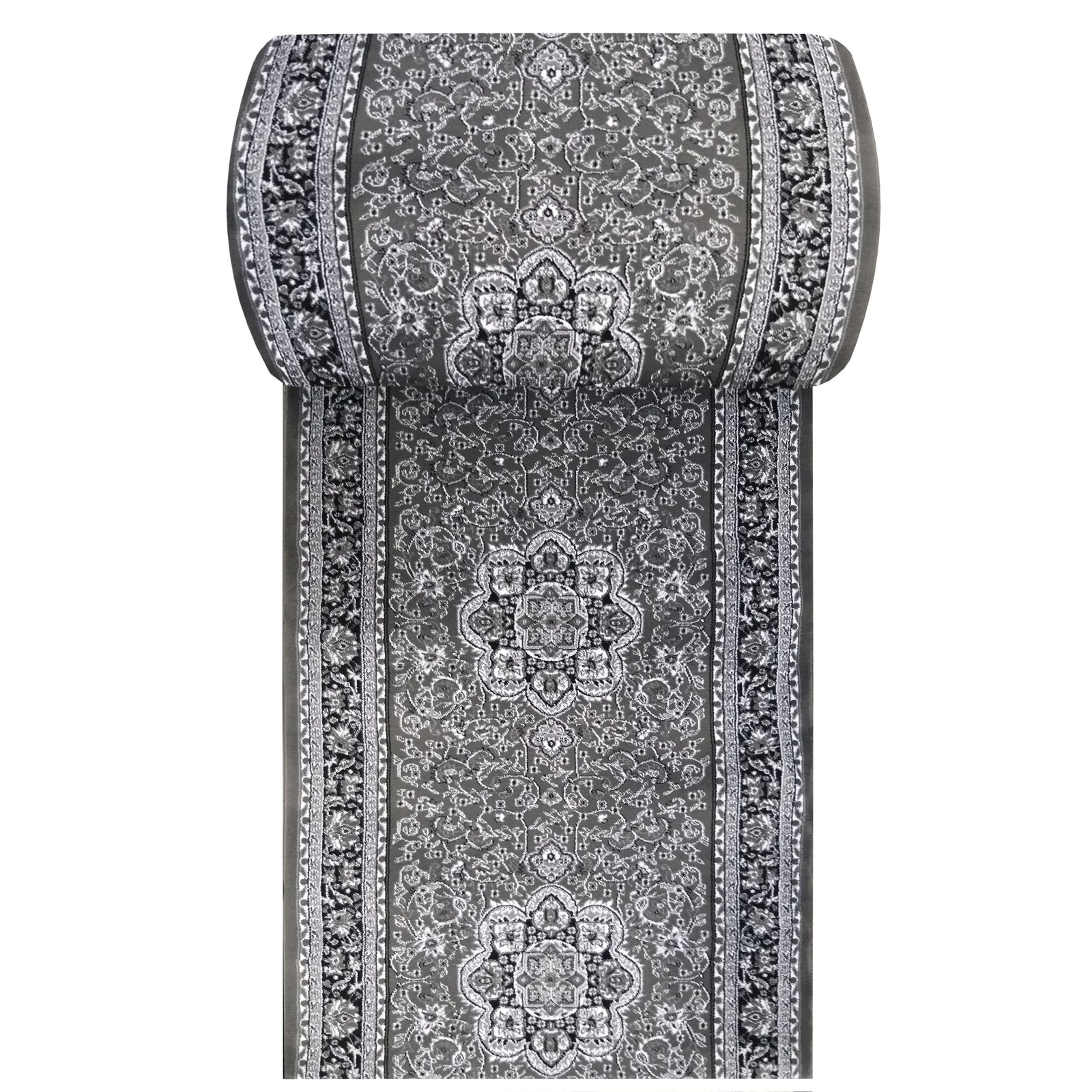 Chodnik Kashmir 03 - szary - szerokość od 60 cm do 100 cm