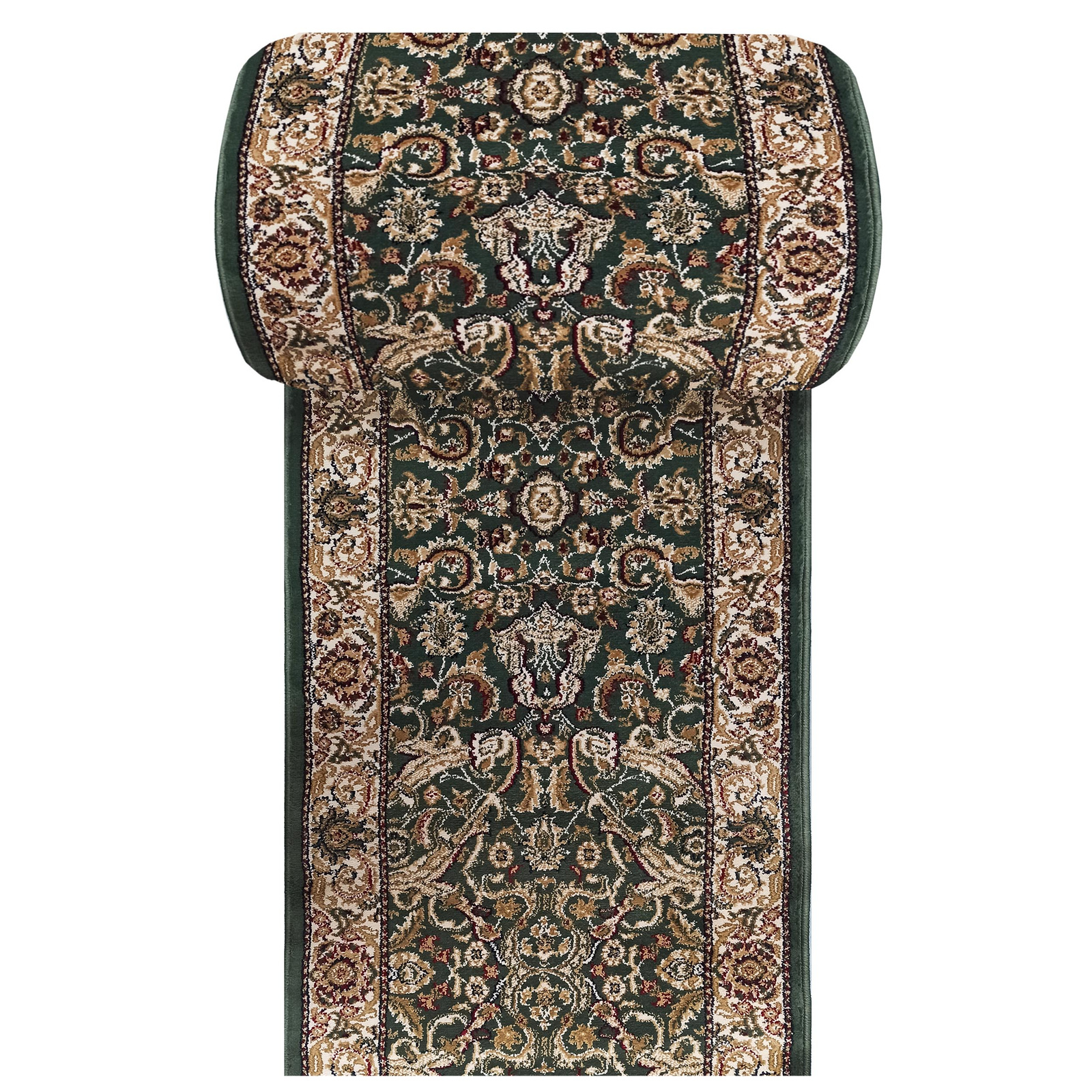 Chodnik Kashmir New 02 - zielony - szerokość od 60 cm do 120 cm