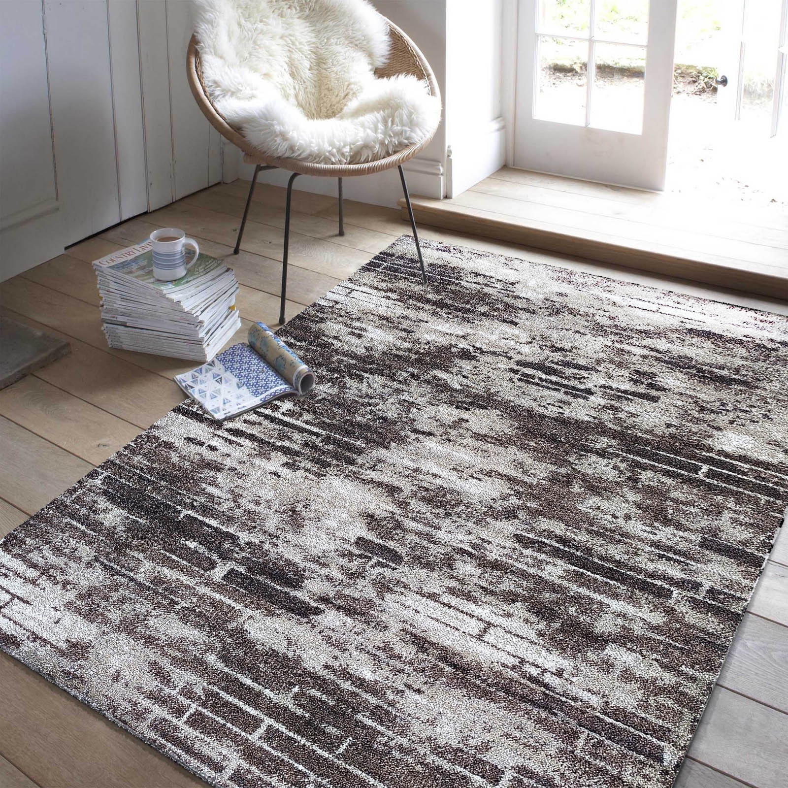 Dywan nowoczesny Pula 22 - brązowy