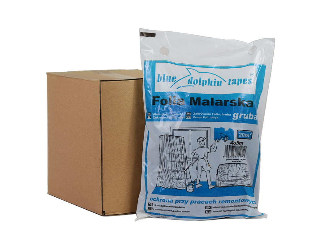 BLUE DOLPHIN FOLIA OCHRONNA NIEBIESKA GRUBA 4X5M (15 SZTUK)