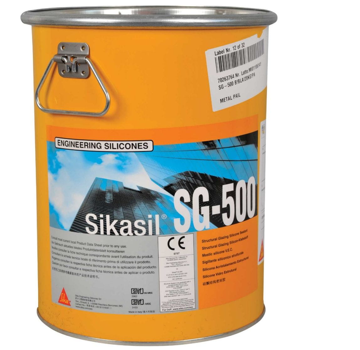 SILIKONOWY KLEJ KONSTRUKCYJNY SIKASIL SG 500 A+B CZARNY 280KG