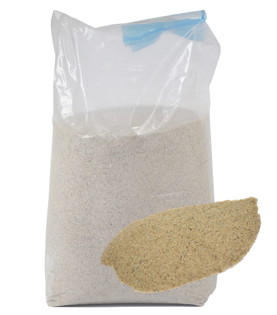PIASEK KWARCOWY SORTOWANY GRAMATURA 0,1-0,5MM 25KG DO FILTRÓW I WYPEŁNIEŃ