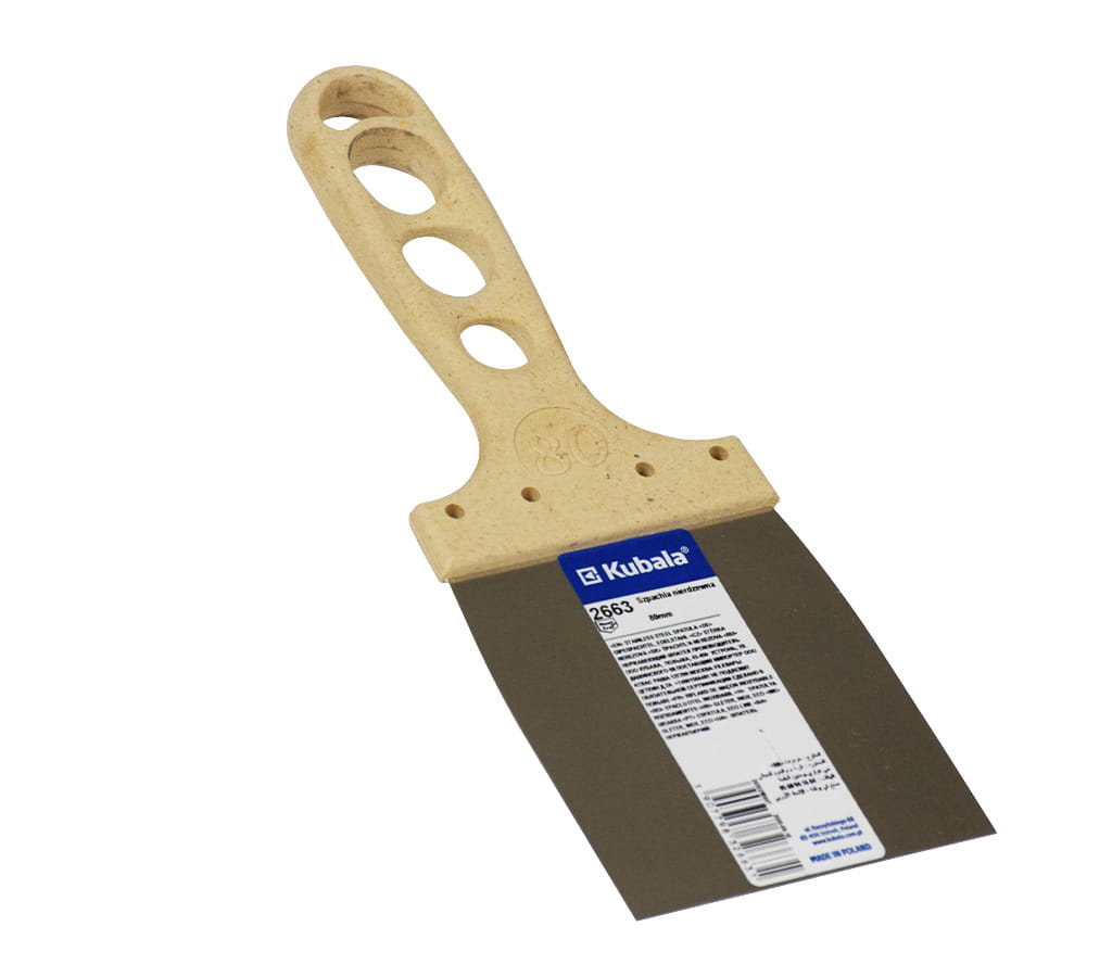 KUBALA SZPACHLA METALOWA NIERDZEWNA UCHWYT KOMPOZYT 80MM ECO LINE (2663)