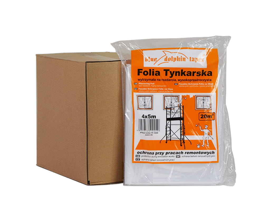 BLUE DOLPHIN FOLIA OCHRONNA TYNKARSKA 4MX5M (15 SZTUK)