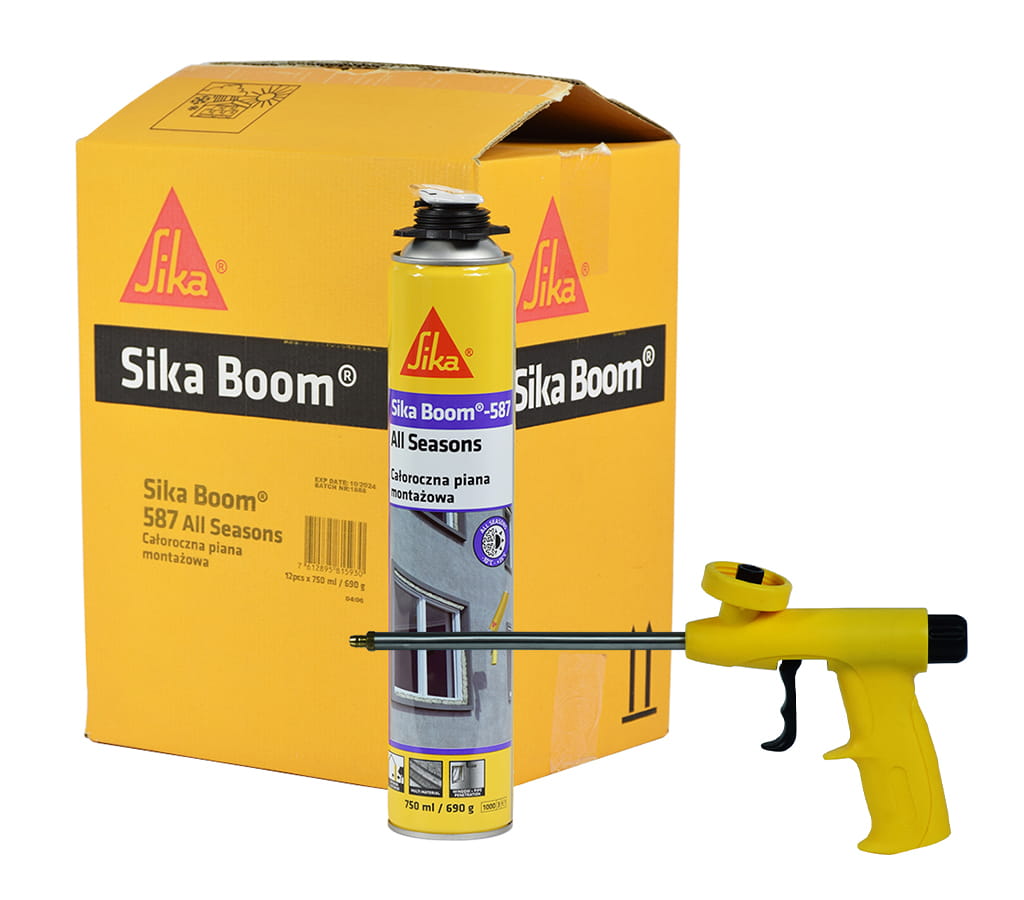 PIANA PISTOLETOWA SIKA BOOM 583 850ML 12 SZTUK + PISTOLET GRATIS