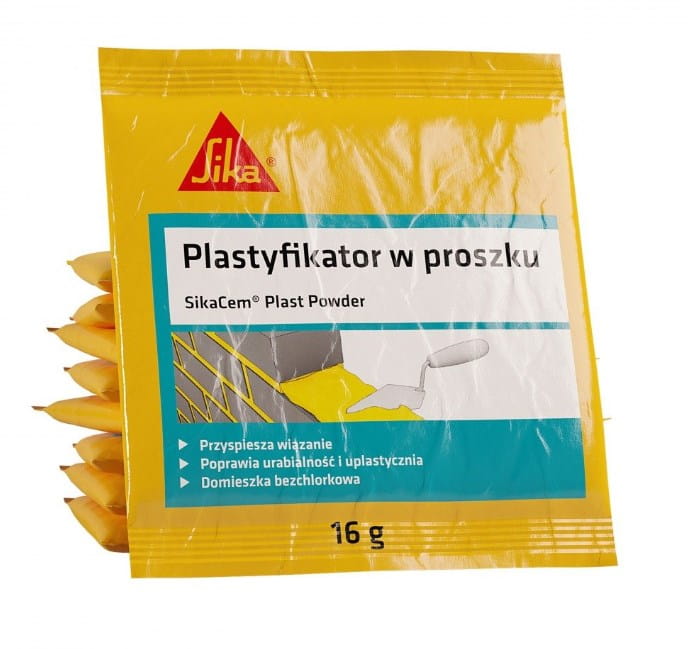 DOMIESZKA NAPOWIETRZAJĄCA DO BETONÓW SIKACEM PLAST 16 GRAM