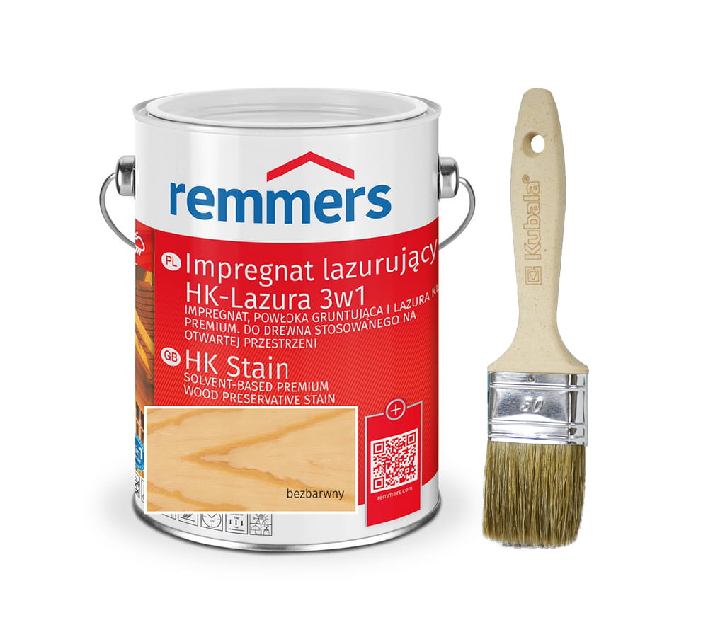 REMMERS HK-LASUR IMPREGNAT DO DREWNA BEZBARWNY 20L
