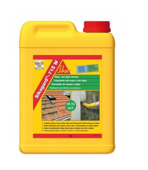 SIKA SIKAGARD 715W 2L PREPARAT DO USUWANIA MCHU I NALOTÓW ORGANICZNCZNYCH
