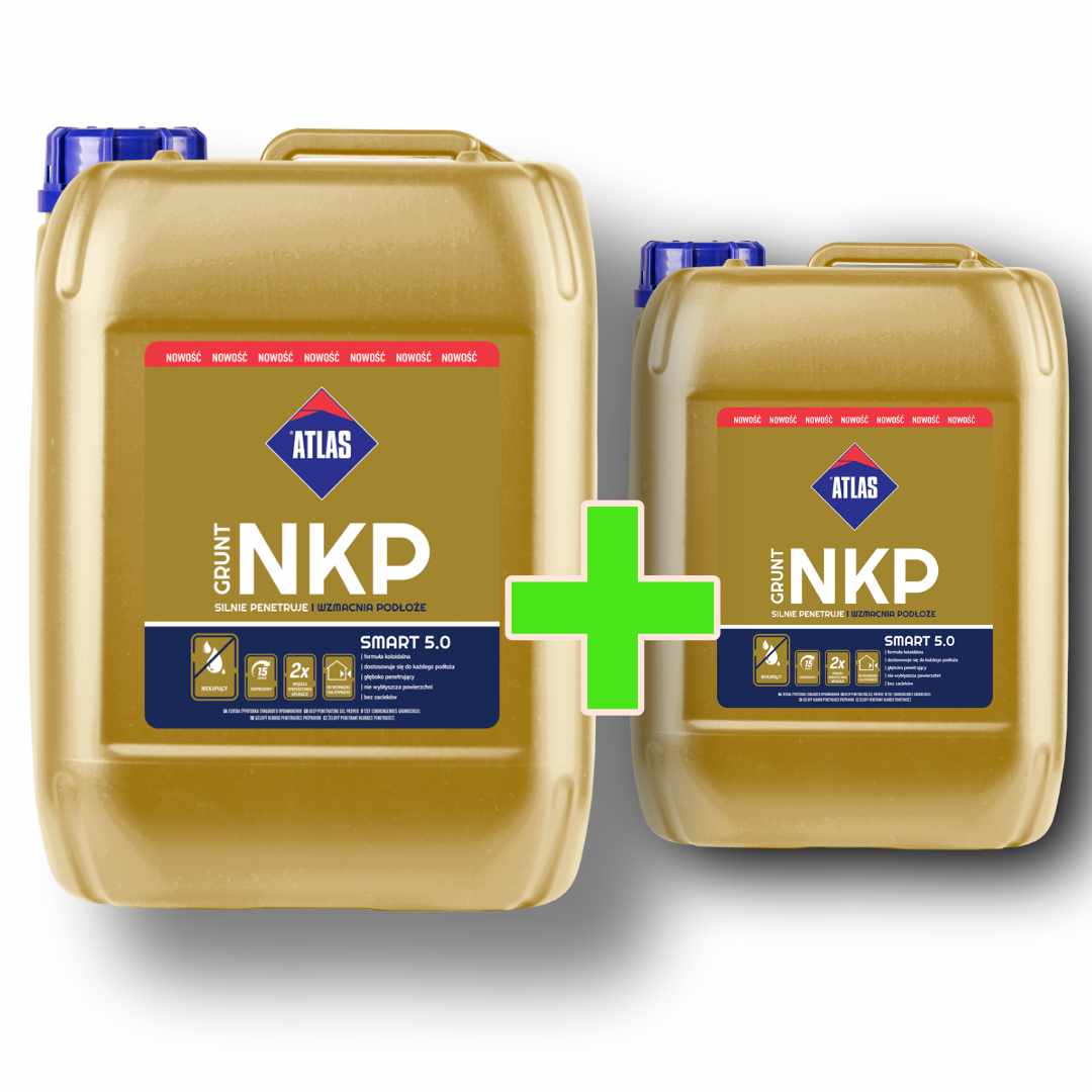 ATLAS GRUNT ŻELOWY NKP 5KG, KTÓRY NIE KAPIE I NIE CHLAPIE! - DWUPAK