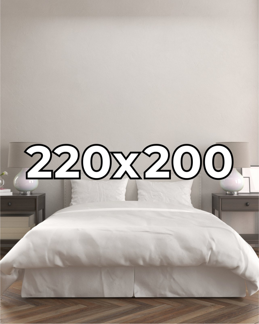Poszwa hotelowa na kołdrę 220x200 cm Płótno bawełniane