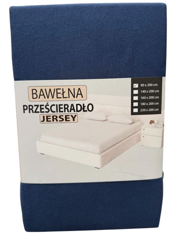 Przescieradło z gumką Jersey 220x200