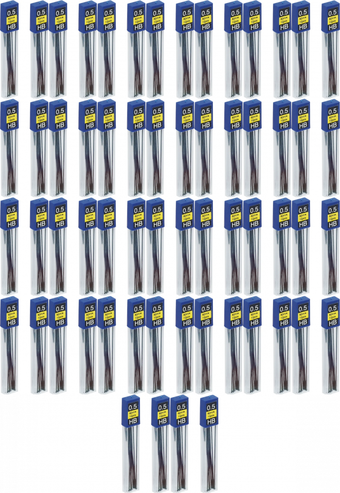 36x Grafity ołówkowe Grand, 0.5 mm, HB, 2 x 12 sztuk