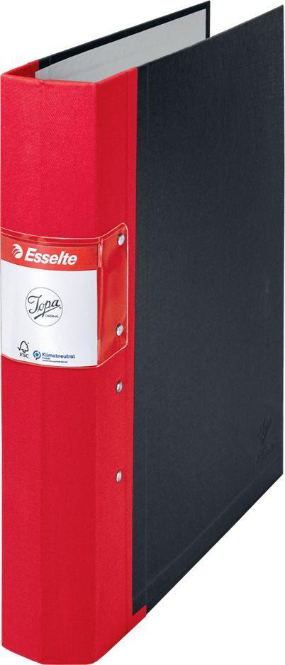 Segregator A4 Esselte Jopa, z mechanizmem szwedzkim, szerokość grzbietu 60mm, czerwony